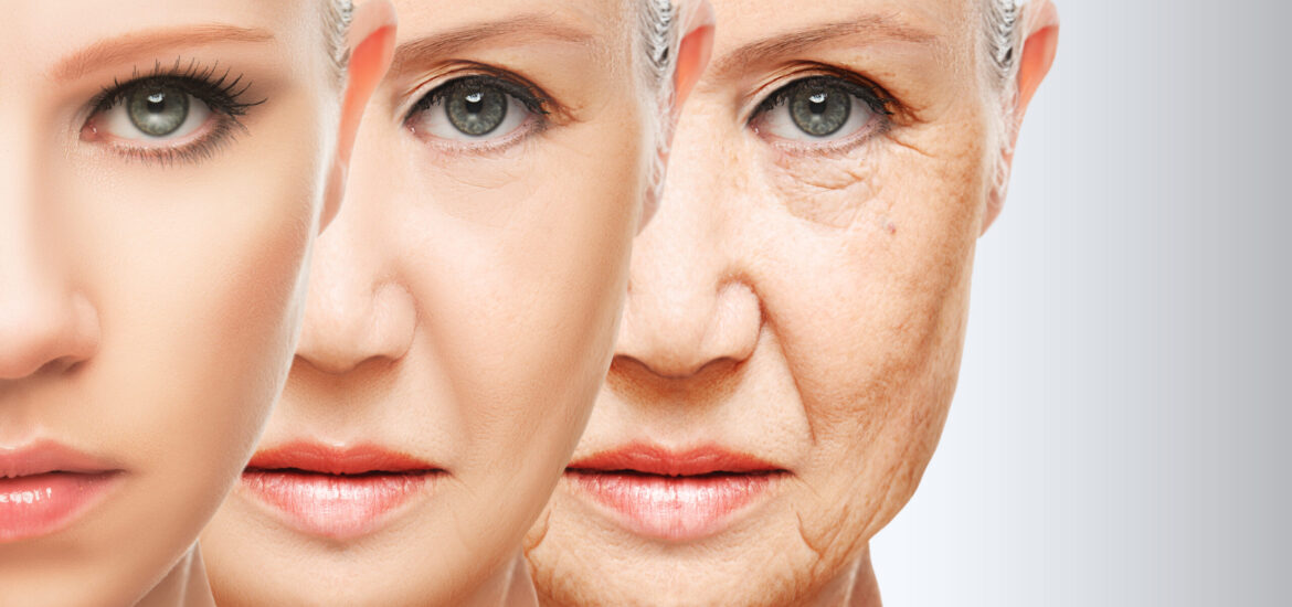 shutterstock_218870788 different stages of ageing in a woman's face