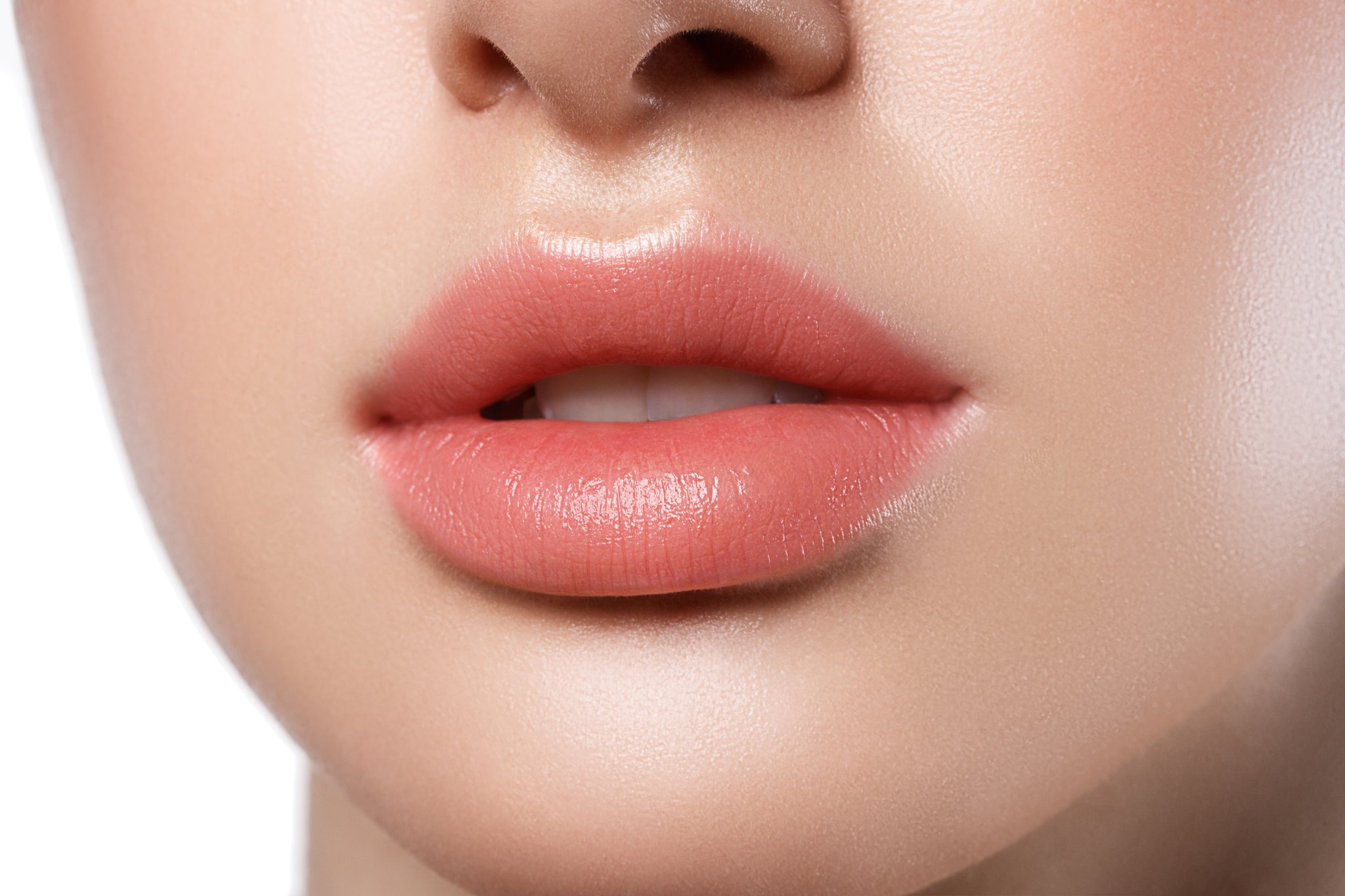 woman with beautiful lips after thread lift for lips treatment