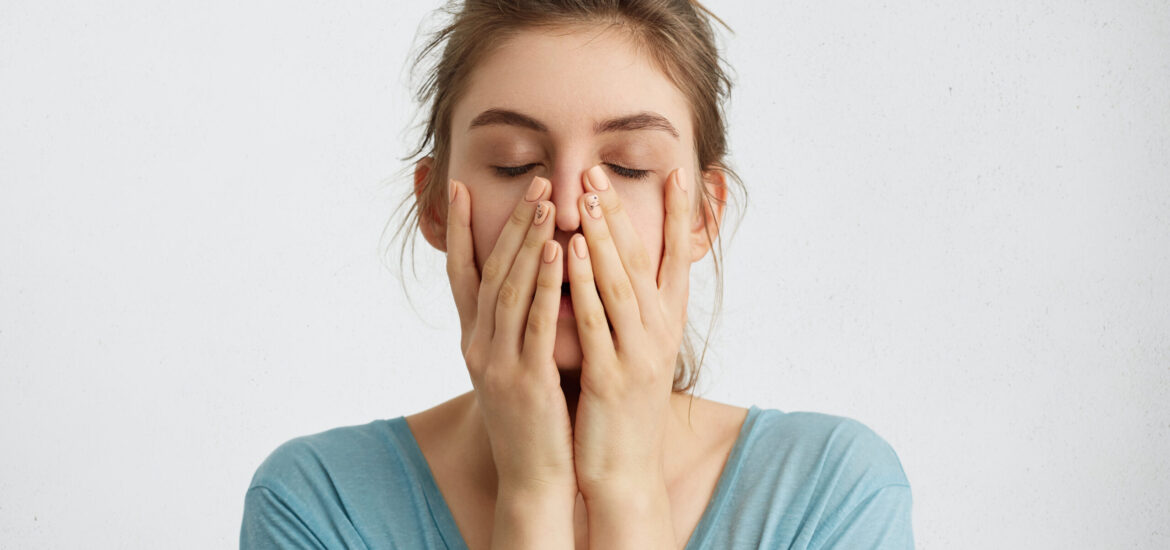 wellness-photo stressed or tired woman with wellness concerns